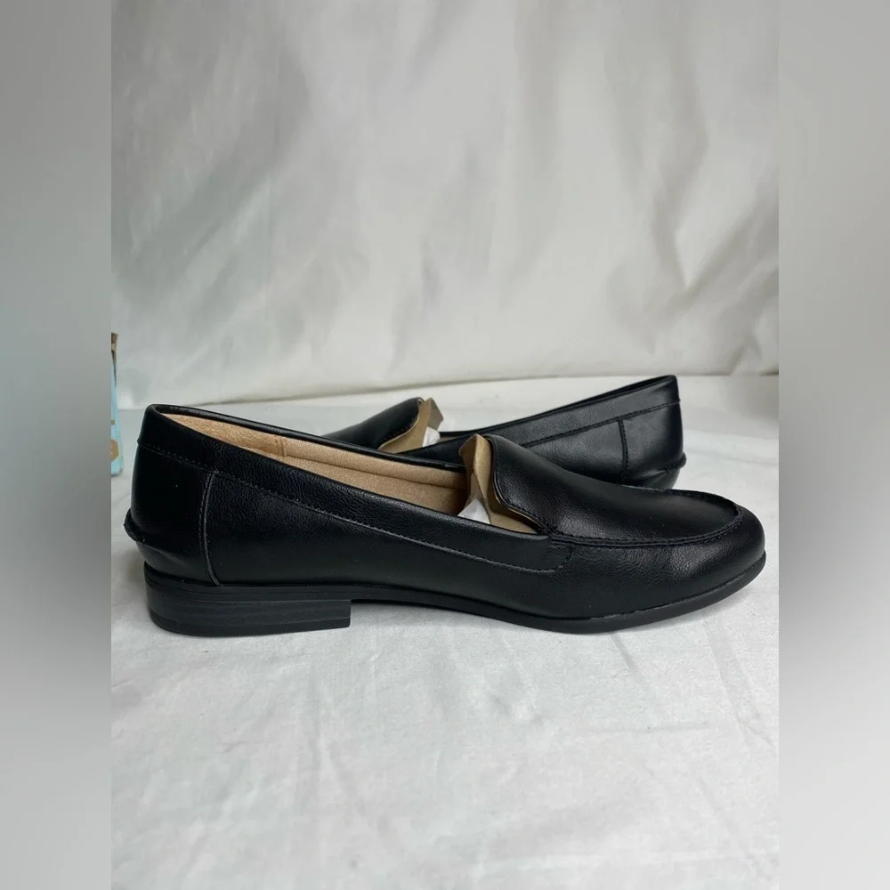 Life Stride Margot Black Burnish Women Loafer New 9.5W